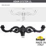 Парковый фонарь FUMAGALLI TABOR ADAM/GLOBE 400 2L G40.205.M20.AYE27 Fumagalli. Производство Италии