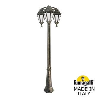Садово-парковый фонарь FUMAGALLI RICU BISSO/RUT 3L DN E26.157.S30.BXF1RDN Fumagalli. Производство Италии