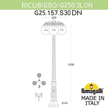 Садово-парковый фонарь FUMAGALLI RICU BISSO/G250 3L DN G25.157.S30.AZE27DN Fumagalli. Производство Италии